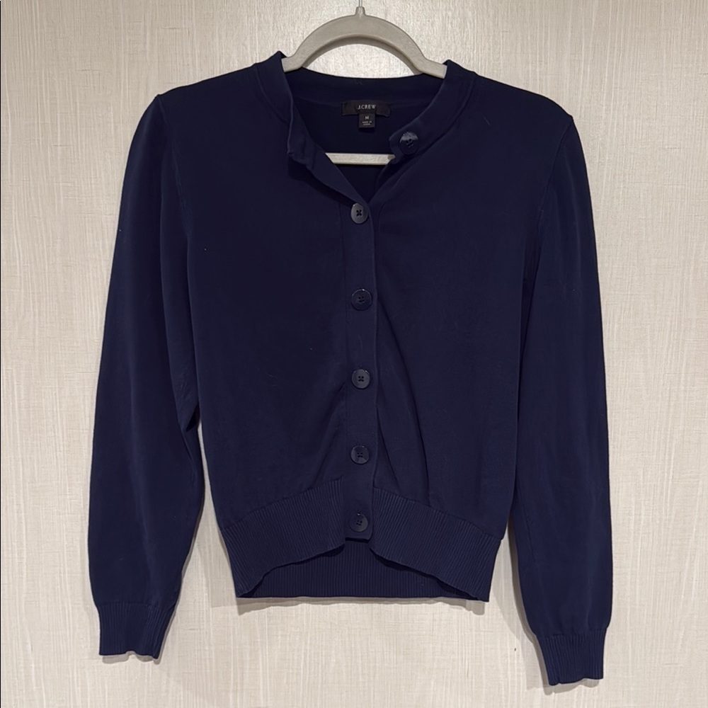J. Crew Blue Cardigan Sweater